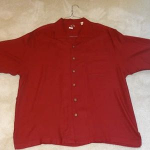 Tommy Bahama 100% Silk  Camp Shirt XL